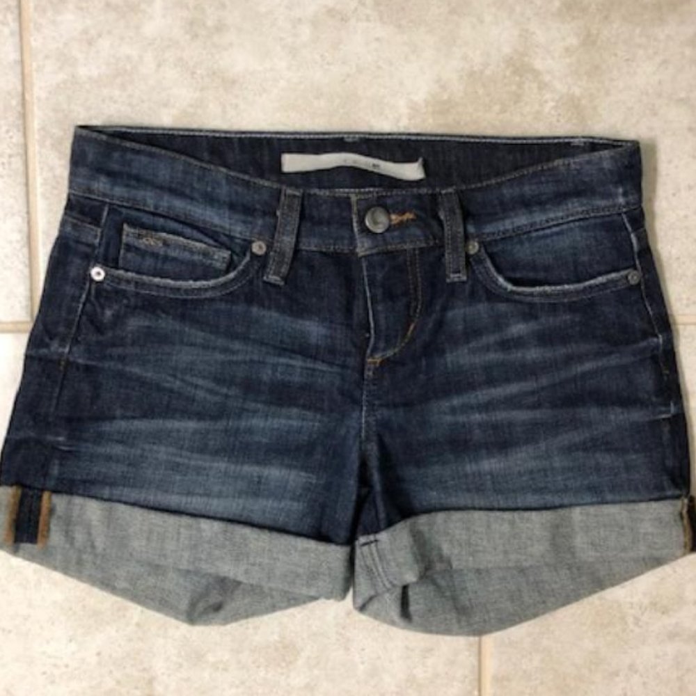 Joe's Low-rise Denim Cuff Short Sz 24 EUC